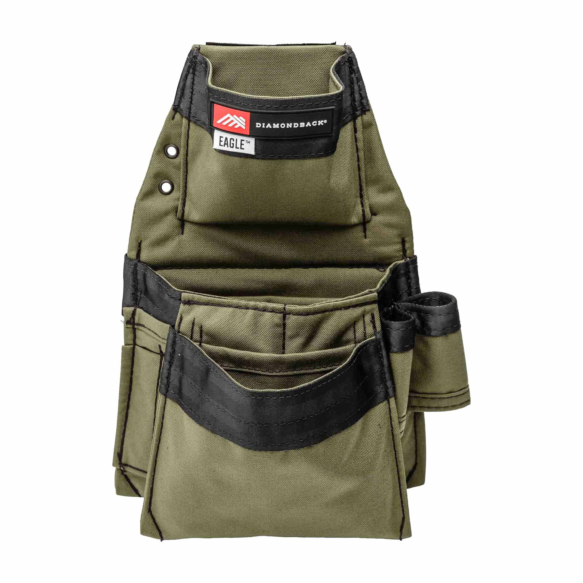Diamondback 717 Utility Pocket – Small Tool Pouch With Belt Clip, 4"x6"x1", Hypalon Construction, Pencil Slots, Modular Clip-On For Tool Belts, Vests & Bags