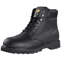Diamondback Work Boot 7-1/2 In Unisex Black Action Leather