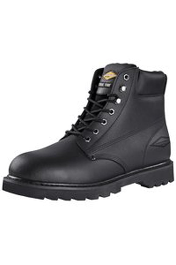 Diamondback Work Boot 7-1/2 In Unisex Black Action Leather