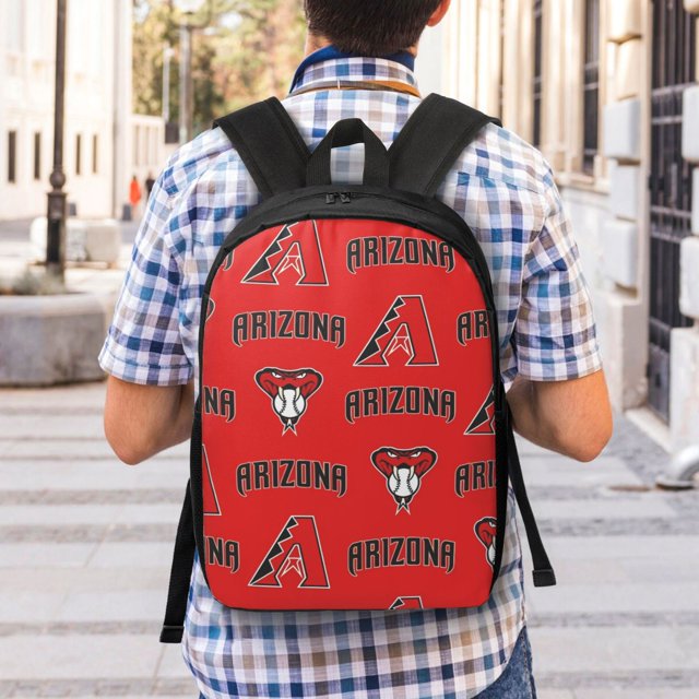 Diamondbacks 17in Both Simple Student Backpack for Men & Women