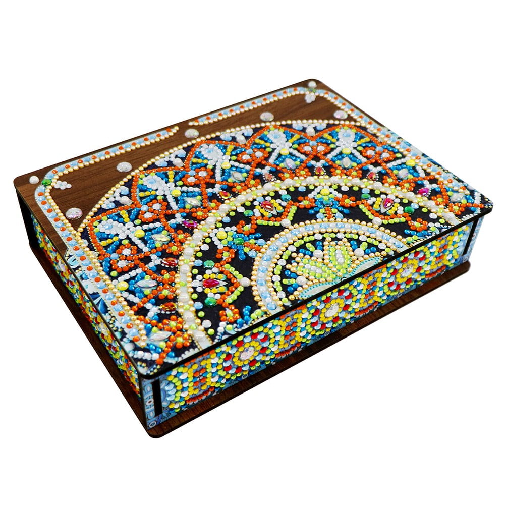 Diamonds Art DIY Mandala Rhinestone Painting Jewelry Storage Box Set