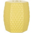 thumbnail image 1 of Safavieh Diamonds Kids 12.6" Asian Inspired Diamond Lattice Ceramic Garden Stool, Yellow, 1 of 2