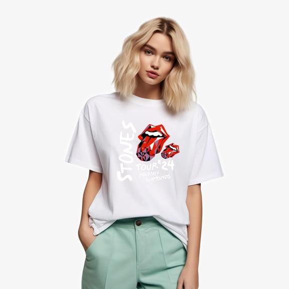 Diamonds Rolling Tour Dateback Rock T-Shirt, for men & women, up to size 5XL