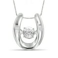 thumbnail image 1 of Diamonds in the Sky Diamonds in the Sky Necklace with Dancing White Diamond Accent | 0.925 Sterling Silver | Jewelry Pendant Necklaces for Women & 18 inch Rope Chain with Spring Clasp, 1 of 3