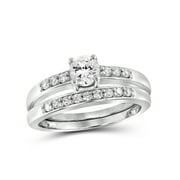 Diamonice 0.925 Sterling Silver 1.15 Carat White Cubic Zirconia Ring for Women | Cubic Zirconias for Everyday Womens Wear