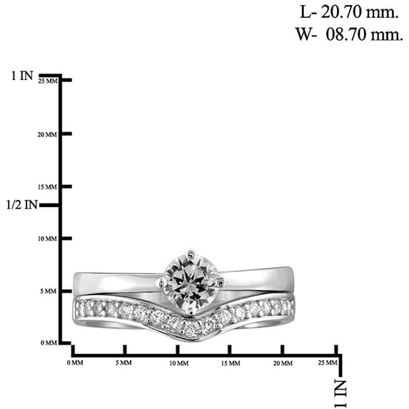 Diamonice 0.925 Sterling Silver 1.30 Carat White Cubic Zirconia Ring for Women | Cubic Zirconias for Everyday Womens Wear