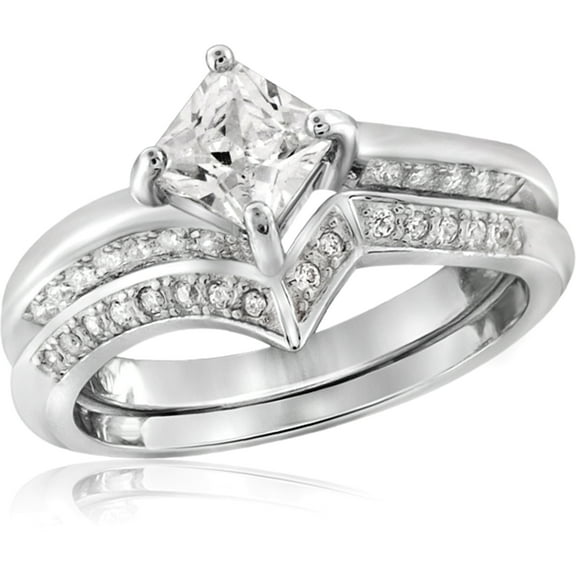 Diamonice 0.925 Sterling Silver 1.50 Carat White Cubic Zirconia Ring for Women | Cubic Zirconias for Everyday Womens Wear