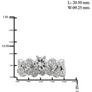 JEWELERSCLUB Diamonice 0.925 Sterling Silver 1.85 Carat White Cubic Zirconia Ring for Women | Cubic Zirconias for Everyday Womens Wear