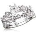 thumbnail image 1 of Diamonice 0.925 Sterling Silver 1.85 Carat White Cubic Zirconia Ring for Women | Cubic Zirconias for Everyday Womens Wear, 1 of 1