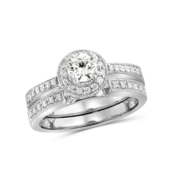 Diamonice 0.925 Sterling Silver 2.00 Carat White Cubic Zirconia Ring for Women | Cubic Zirconias for Everyday Womens Wear