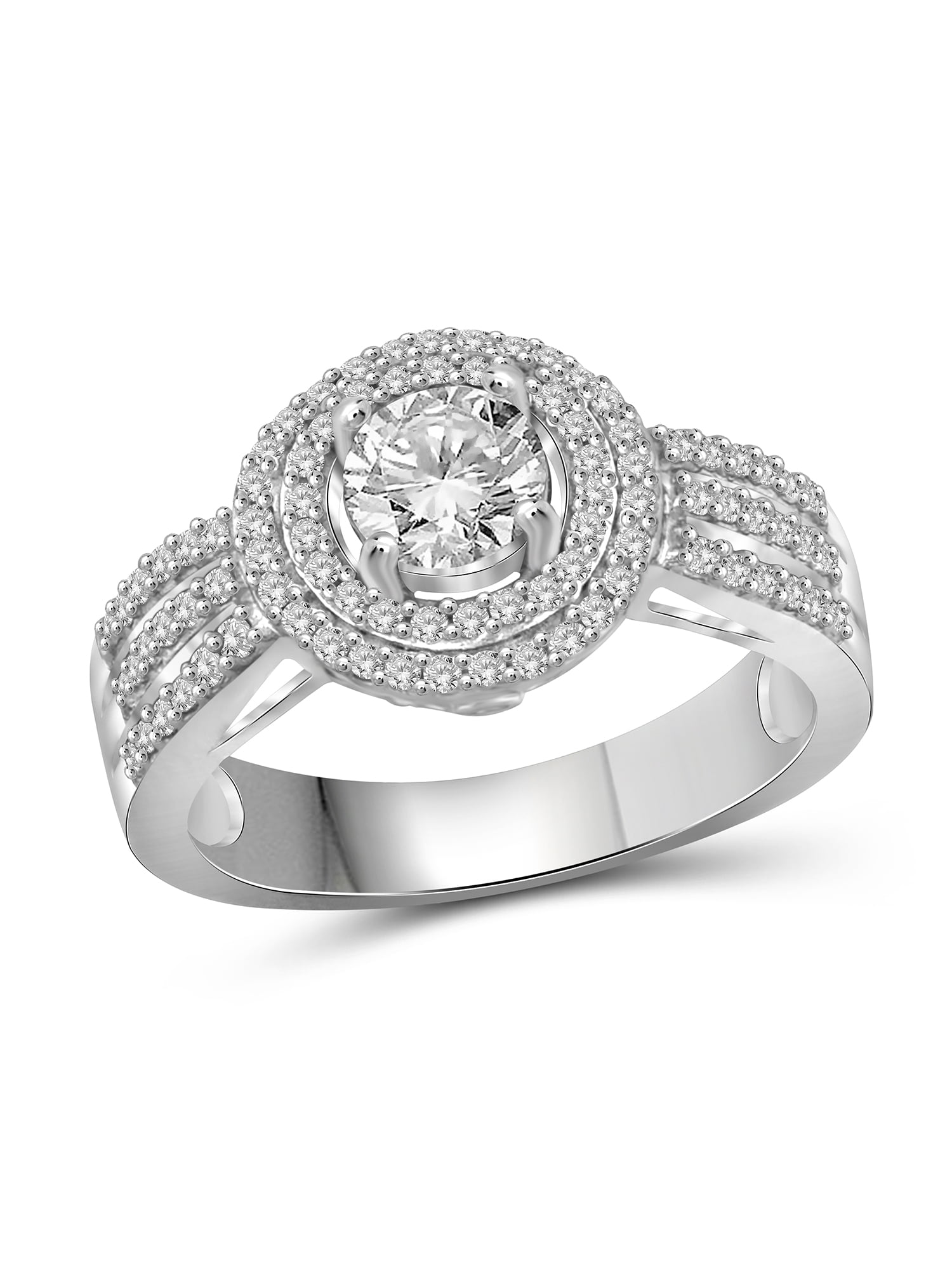 Women Round Cut Cubic Zirconia Black Stainless Steel 316 Wedding Band Engagement  Ring Set Sizes 5 to 10 - Walmart.com