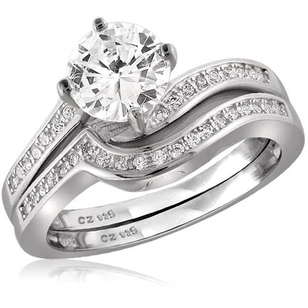 Diamonice 0.925 Sterling Silver 2.30 Carat White Cubic Zirconia Ring for Women | Cubic Zirconias for Everyday Womens Wear