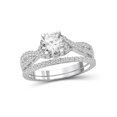 thumbnail image 1 of Diamonice 0.925 Sterling Silver 2.75 Carat White Cubic Zirconia Ring for Women | Cubic Zirconias for Everyday Womens Wear, 1 of 4