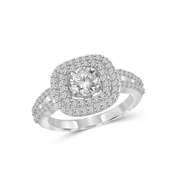 Diamonice 0.925 Sterling Silver 3.00 Carat White Cubic Zirconia Ring for Women | Cubic Zirconias for Everyday Womens Wear