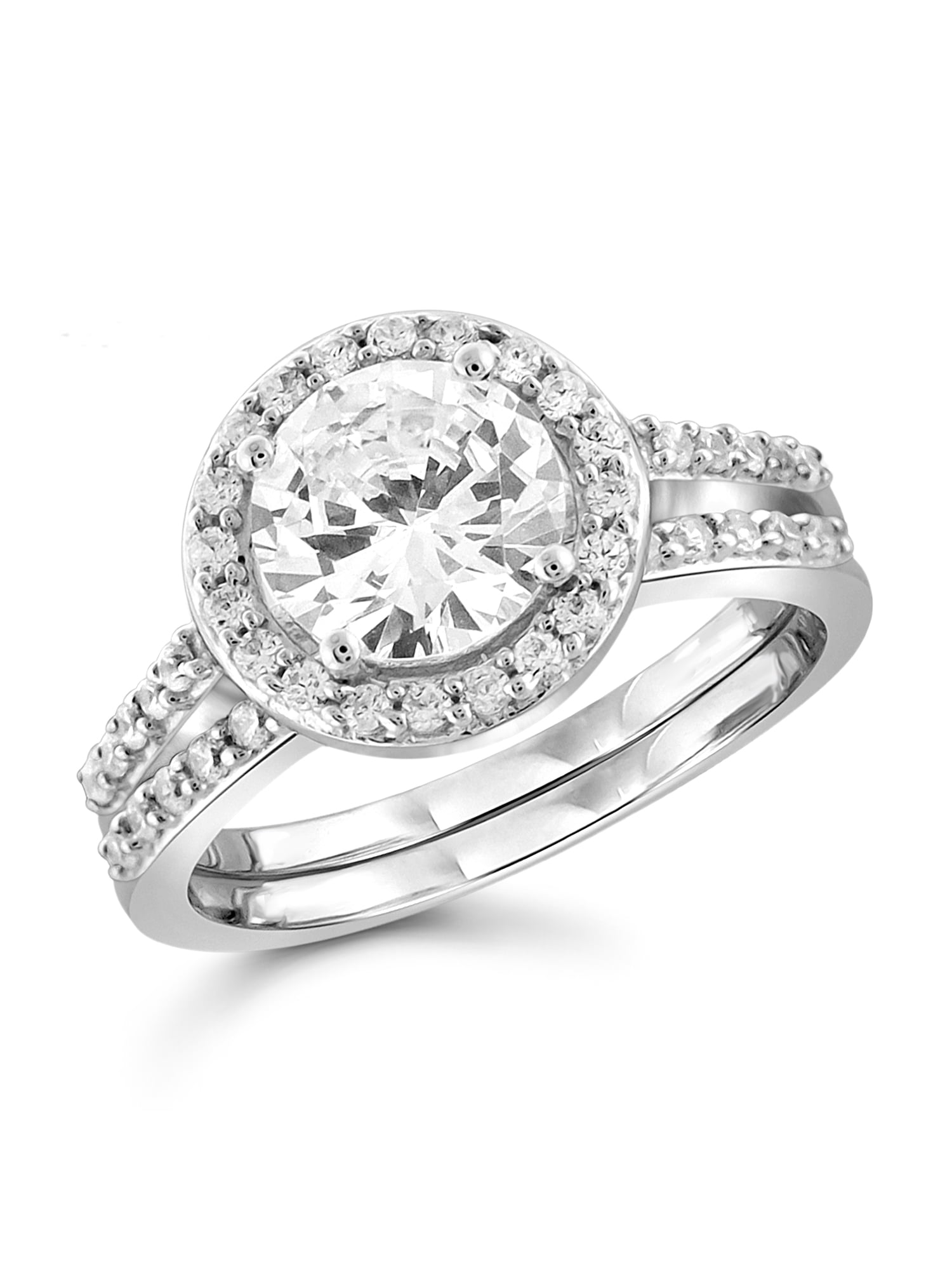 Diamonice 0.925 Sterling Silver 4.00 Carat White Cubic Zirconia Ring for Women | Cubic Zirconias for Everyday Womens Wear
