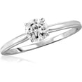 thumbnail image 1 of Diamonice 3/4 Carat T.W. White Cubic Zirconia (AAA) Sterling Silver Solitaire Ring, 1 of 4
