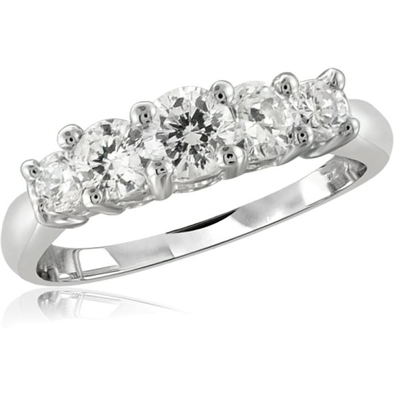 Diamonice Cubic Zirconia Rings for Women – 1.33 Carat White Cubic Zirconia Ring Jewelry– Sterling Silver Bands for Women –– Ring by Diamonice