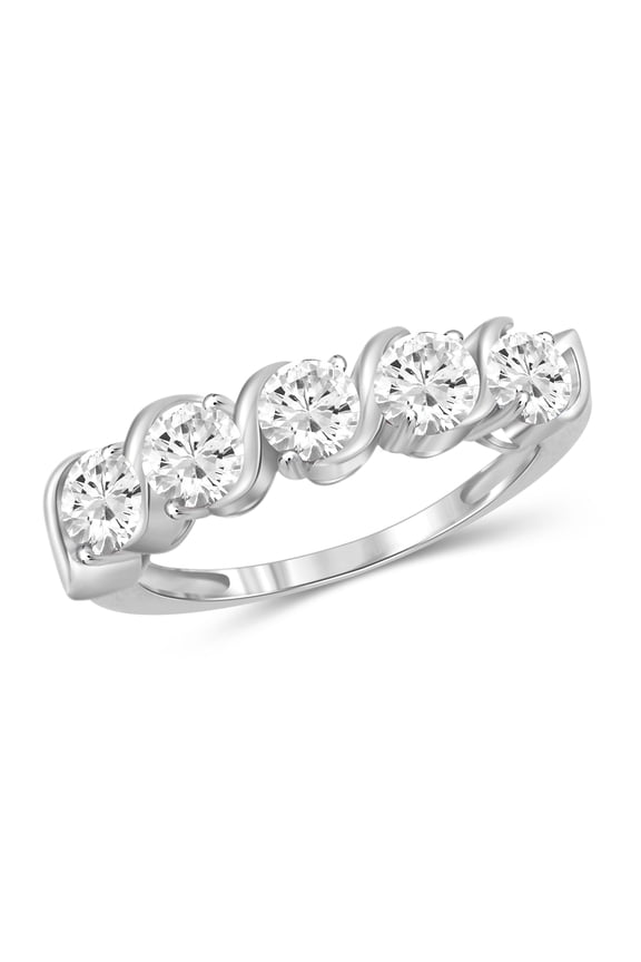 Cubic Zirconia Rings for Women – 2.33 Carat White Cubic Zirconia Ring Jewelry– Sterling Silver Bands for Women –– Ring by Diamonice
