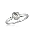Diamonice Sterling Silver 1.00 Carat White Cubic Zirconia Ring for
