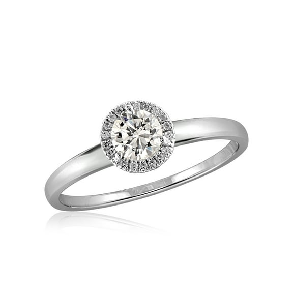 Diamonice Sterling Silver 1.00 Carat White Cubic Zirconia Ring for Women | Cubic Zirconias for Everyday Womens Wear