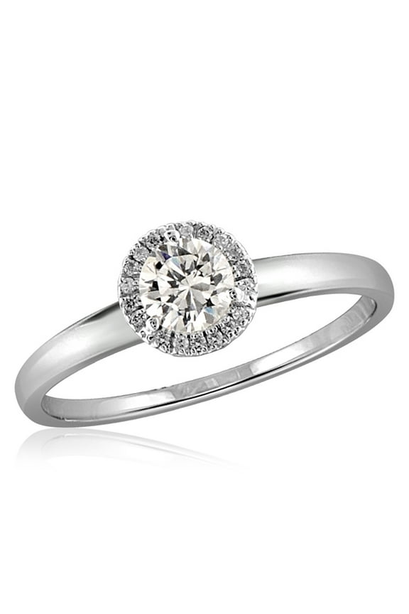 Sterling Silver 1.00 Carat White Cubic Zirconia Ring for Women | Cubic Zirconias for Everyday Womens Wear