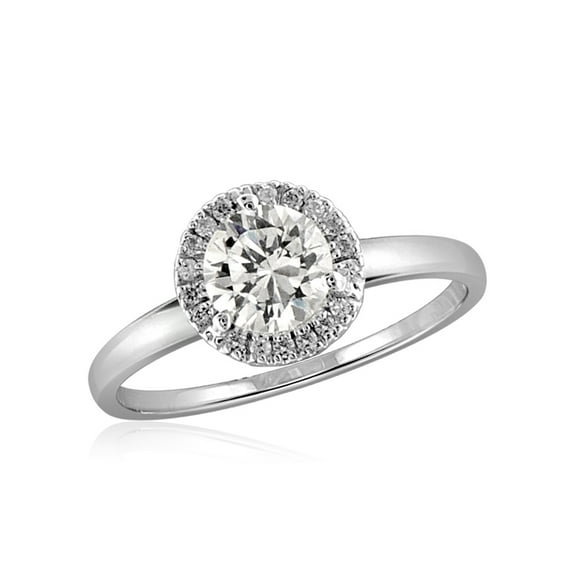Diamonice Sterling Silver 1 3/4 Carat White Cubic Zirconia Ring for Women | Cubic Zirconias for Everyday Womens Wear