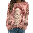 thumbnail image 1 of DianGeFu Womens Hoodies Plus Size Print Pattern Pullover Loose Fit 2024 Christmas New Trendy(Pink,M), 1 of 4
