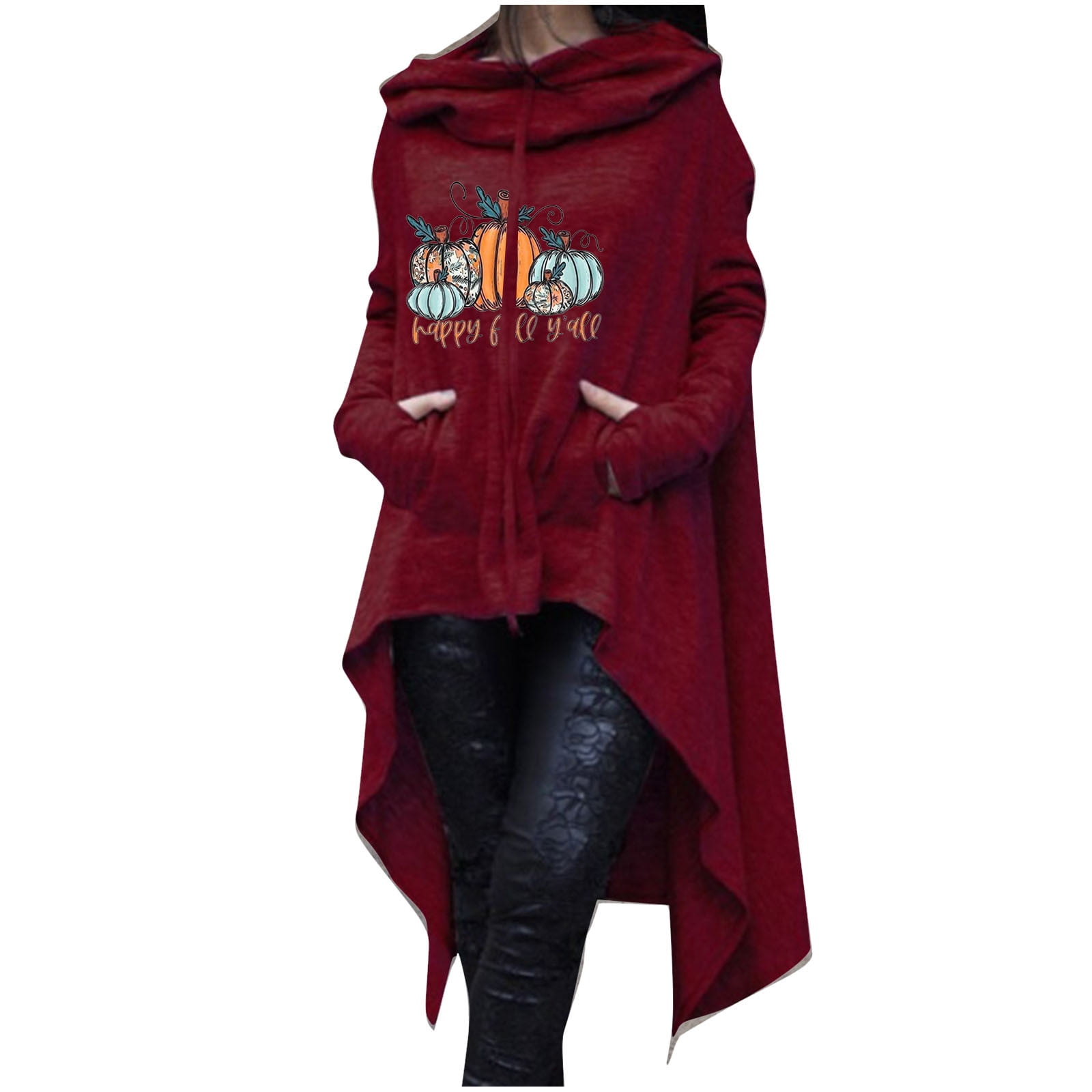 DianGeFu Womens Plus Size Hoodies Pullover Long Sleeve Loose Medium