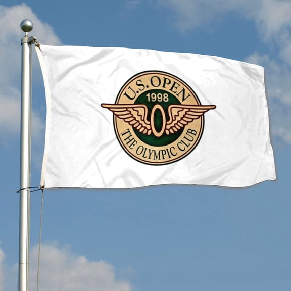 DianYu 1998 US Open The Olympic Club Golf Club Golf Flag Banner Outdoor Indoor Decoration Flag Double Stitched Polyester with Brass Grommets 3x5Feet
