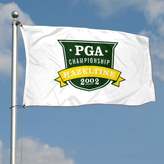 DianYu 2002 PGA Championship Hazeltine Golf Flag Banner Outdoor Indoor Decoration Flag Double Stitched Polyester with Brass Grommets 3x5Feet