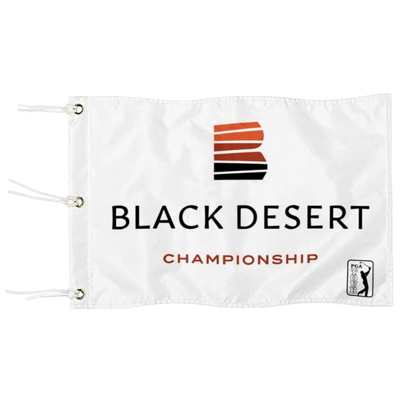 DianYu Black Desert Championship Golf Pin Flag Practic Putting Green Golf Flag For Backyard Garden Miniature Pin Flag with Three Brass Grommets 12x18Inch