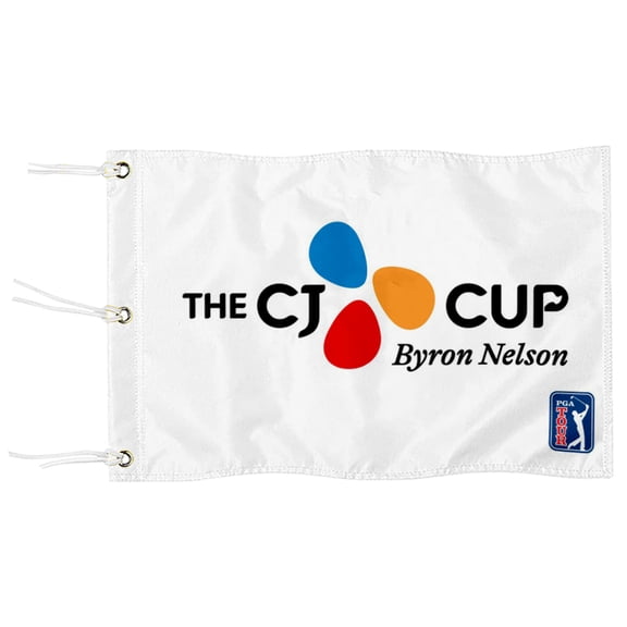 DianYu Byron Nelson The CJ Cup Golf Pin Flag Practic Putting Green Golf Flag For Backyard Garden Miniature Pin Flag with Three Brass Grommets 12x18Inch