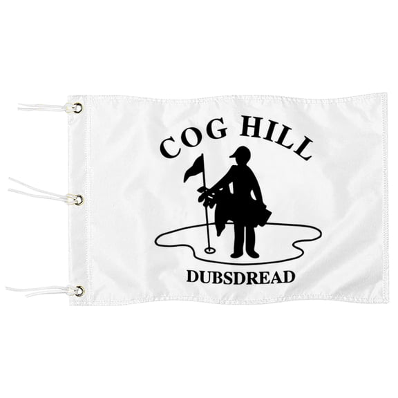 DianYu Chicago Cog Hill Dubsdread PGA Golf Pin Flag Practic Putting Green Golf Flag For Backyard Garden Miniature Pin Flag with Three Brass Grommets 12x18Inch