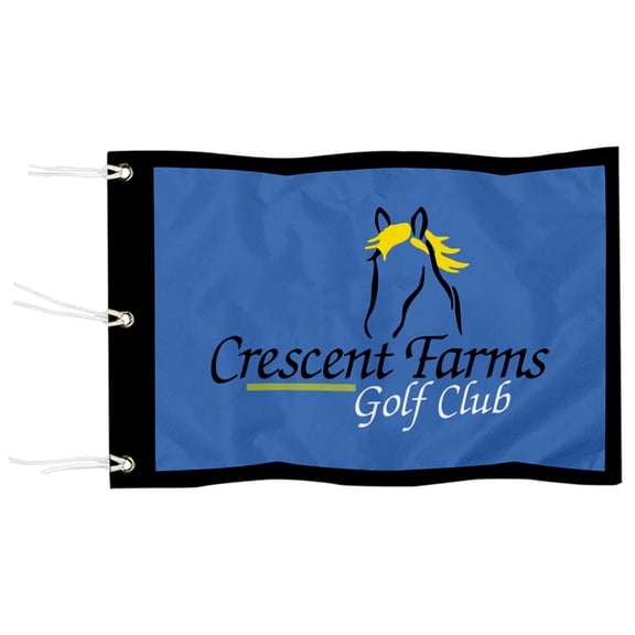 DianYu Crescent Farms Golf Club Golf Pin Flag Practic Putting Green Golf Flag For Backyard Garden  Miniature Pin Flag with Three Brass Grommets 20x13Inch