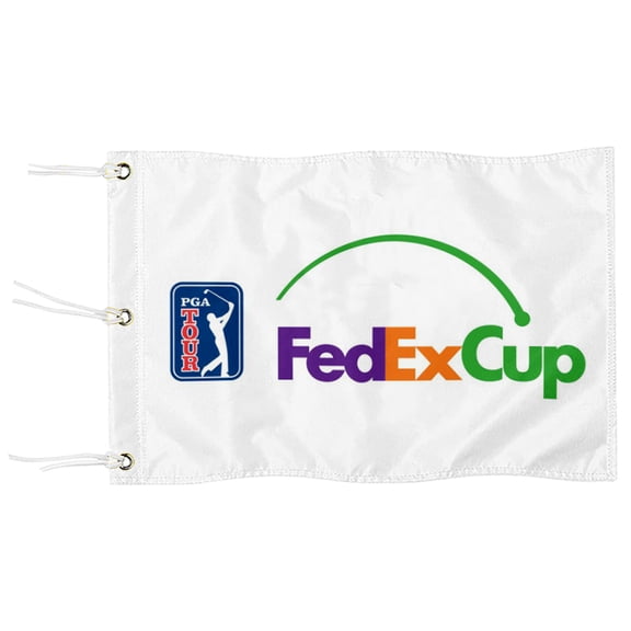 DianYu FedexCup Golf Pin Flag Practic Putting Green Golf Flag For Backyard Garden Miniature Pin Flag with Three Brass Grommets 12x18Inch