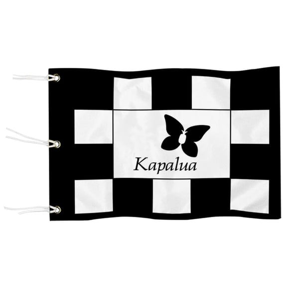 DianYu Kapalua Colf Course Golf Pin Flag Practic Putting Green Golf Flag For Backyard Garden Miniature Pin Flag with Three Brass Grommets 12x18Inch