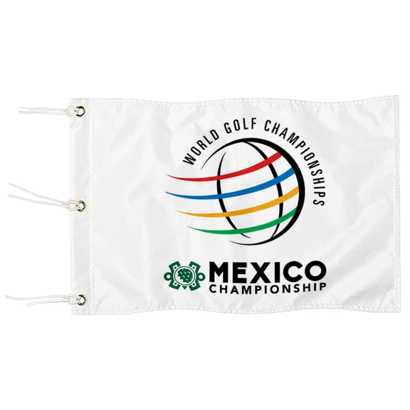 DianYu Mexico Open WGC World Golf Pin Flag Practic Putting Green Golf Flag For Backyard Garden Miniature Pin Flag with Three Brass Grommets 20x13Inch