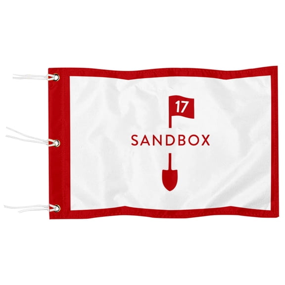 DianYu Sand Valley Golf Resort Golf Pin Flag Practic Putting Green Golf Flag For Backyard Garden Miniature Pin Flag with Three Brass Grommets 20x13Inch