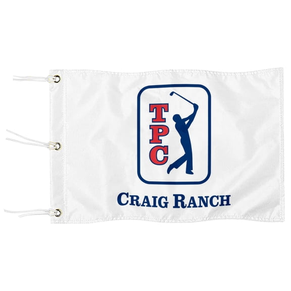 DianYu TPC Craig Ranch Golf Pin Flag Practic Putting Green Golf Flag For Backyard Miniature Pin Flag with Three Brass Grommets 20x13Inch