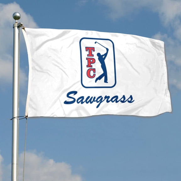 DianYu TPC Sawgrass the Players Golf Club Golf Flag Banner Outdoor Indoor Decoration Flag Double Stitched Polyester with Brass Grommets 3x5Feet