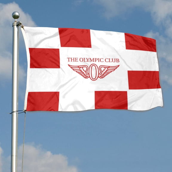 DianYu The Olympic Club Golf Club Golf Flag Banner Outdoor Indoor Decoration Flag Double Stitched Polyester with Brass Grommets 3x5Feet