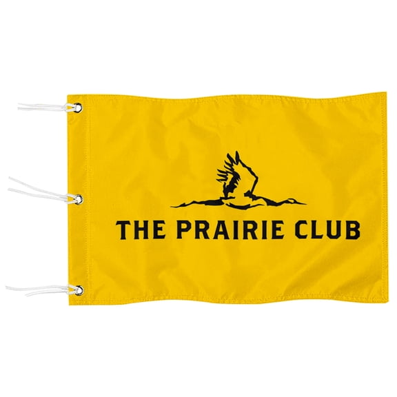 DianYu The Prairie Club Golf Pin Flag Practic Putting Green Golf Flag For Backyard Miniature Pin Flag with Three Brass Grommets 20x13Inch