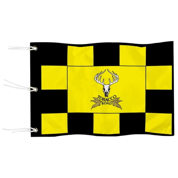 DianYu Tobacco Road Golf Pin Flag Practic Putting Green Golf Flag For Backyard Garden Miniature Pin Flag with Three Brass Grommets 20x13Inch