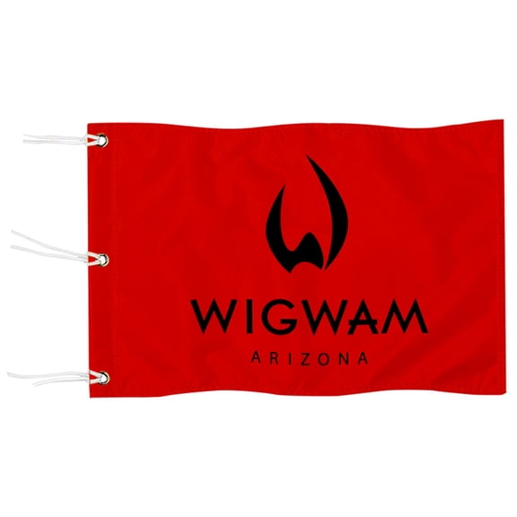 DianYu Wigwam Golf Pin Flag Practic Putting Green Golf Flag For Backyard Miniature Pin Flag with Three Brass Grommets 20x13Inch