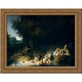thumbnail image 1 of Diana Bathing, with the Stories of Actaeon and Callisto 24x20 Gold Ornate Wood Framed Canvas Art by Rembrandt, 1 of 2