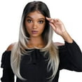 thumbnail image 1 of Diana Brazilian Secret Human Hair Blend 13x4 Hand Tied Melt Down Lace Wig - MDL KHLOE (1B), 1 of 4