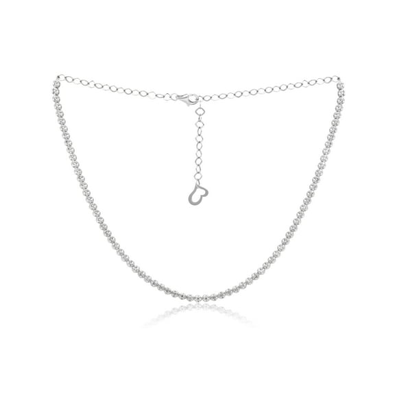 Diana M 14 Kt White Gold 2.00 Cts Diamond Choker Necklace