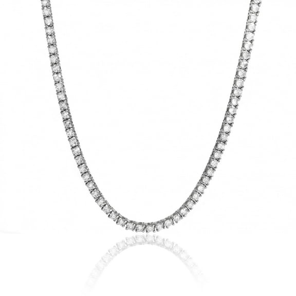 Diana M 14 Kt White Gold 5.00 Cts Tw Diamond Tennis Necklace