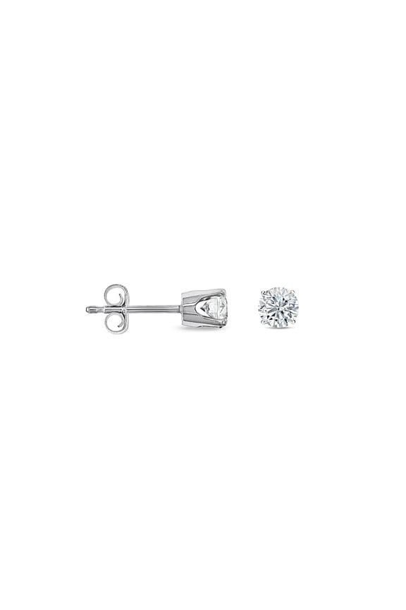 14Kt White Gold Diamond Stud Earrings Containing 0.15 Cts Tw