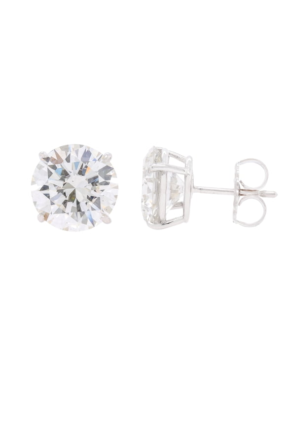 14kt White Gold Diamond Stud Earrings